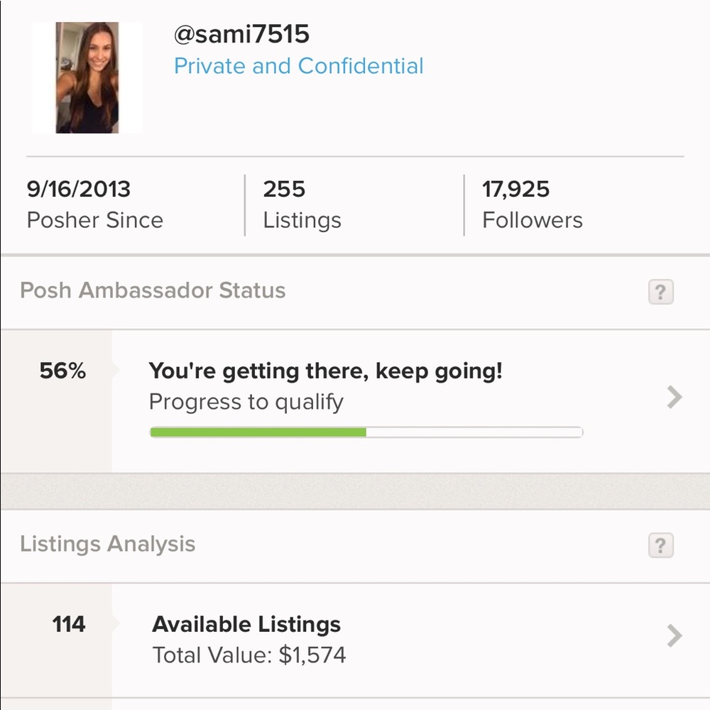 My posh stats